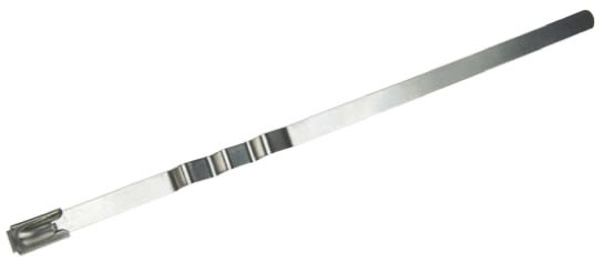 RS PRO Metallic 316 Stainless Steel Zig Zag Cable Tie, 360mm x 7.9 mm