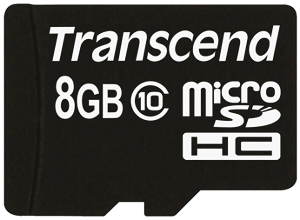 Transcend 8 GB MicroSDHC Micro SD Card, Class 10