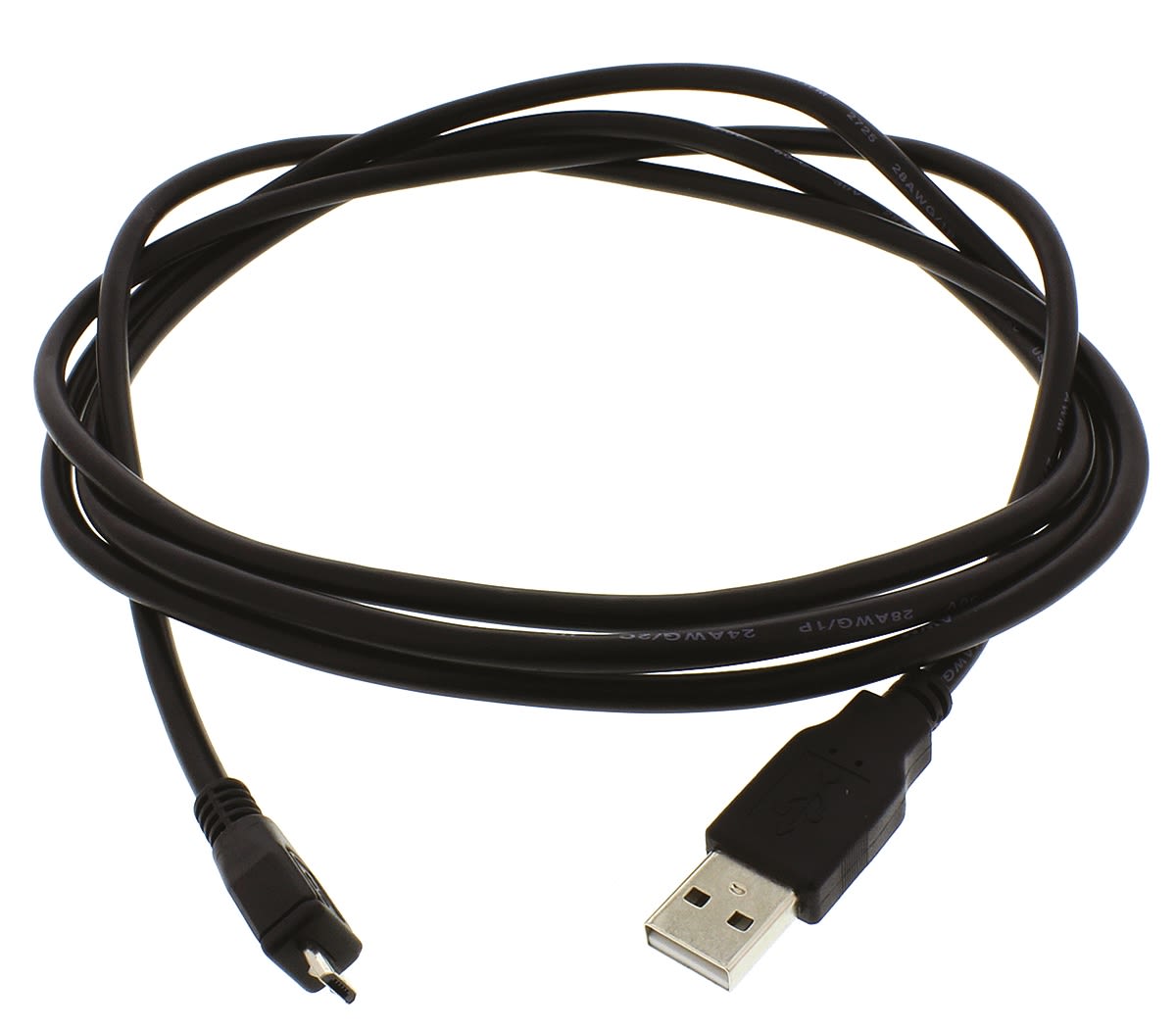 A000071 usb a to usb micro b black cable 1 8m rs