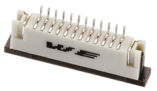 Wurth Elektronik, 686 1mm Pitch 10 Way Straight FPC Connector