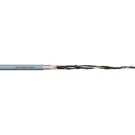 Igus chainflex CF140.UL Control Cable, 18 Cores, 1 mm², Screened, 25m, Grey PVC Sheath, 17 AWG