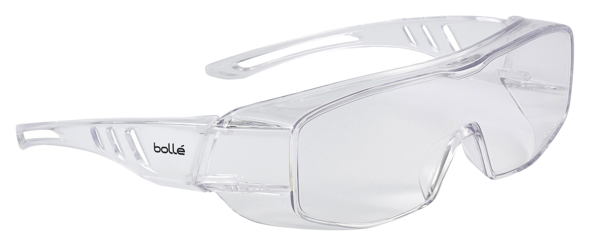 Bolle Overlight Schutzbrille Überbrille Linse Klar, kratzfest mit UV-Schutz