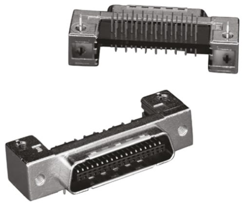 3M Sub-D Steckverbinder, Stecker, Rechtwinklig, 26-polig / Raster 1.27mm, Durchsteckmontage, Löten