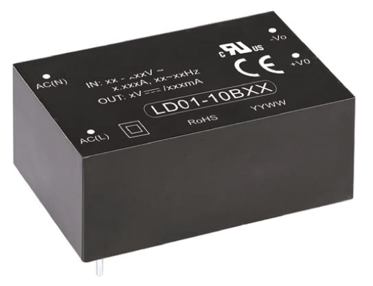 RS PRO Encapsulated, Switching Power Supply, 9V dc, 111mA, 1W