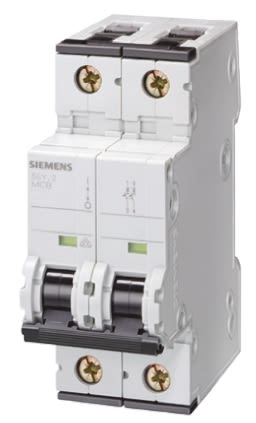 Disjoncteur Siemens 5SY4, 6A, pouvoir de coupure 10 kA, montage rail DIN