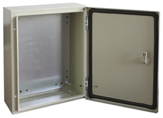 RS PRO Steel Wall Box, IP66, 300 mm x 250 mm x 150mm