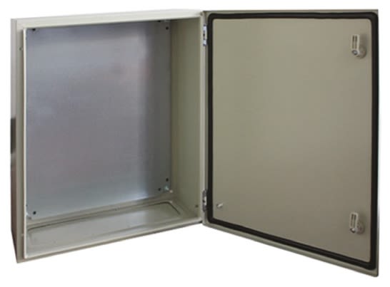 RS PRO Steel Wall Box, IP66, 600 mm x 600 mm x 200mm
