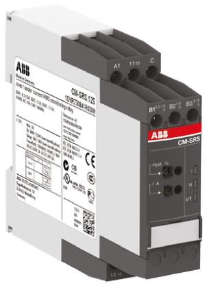 ABB DIN Rail Current Monitoring Relay, 0.3 → 1.5A, 1 Phase, SPDT