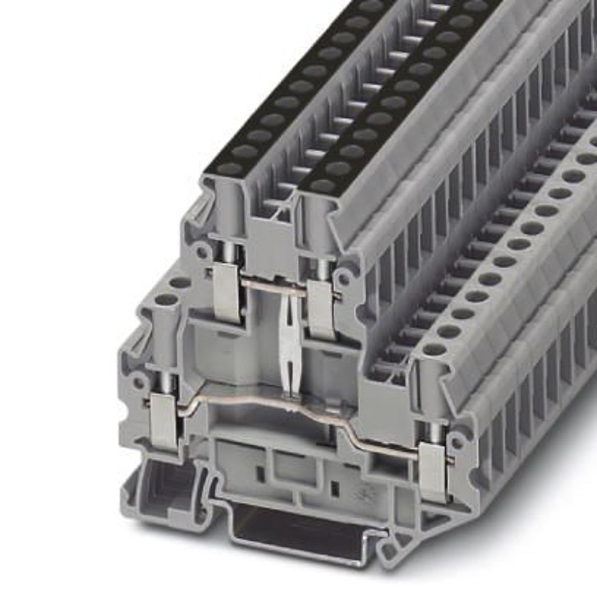 3044733 Phoenix Contact Grey UTTB4PV Double Level Terminal Block