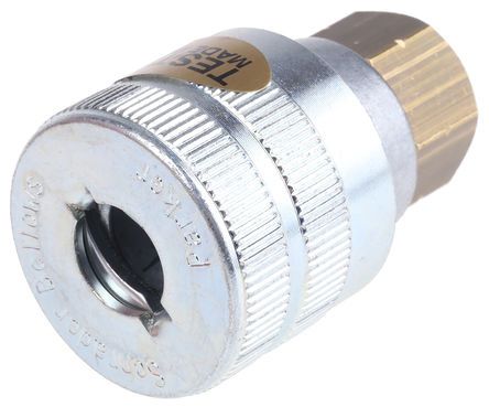 Parker Aluminium Male Pneumatic Quick Connect Coupling, R 3/8 Male Threaded