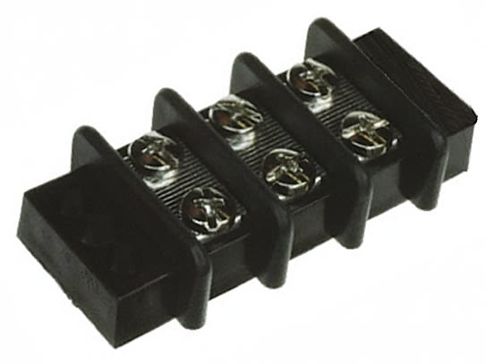 TE Connectivity Barrier Strip, 6 Contact, 14.27mm Pitch, 2 Row, 30A, 300 V