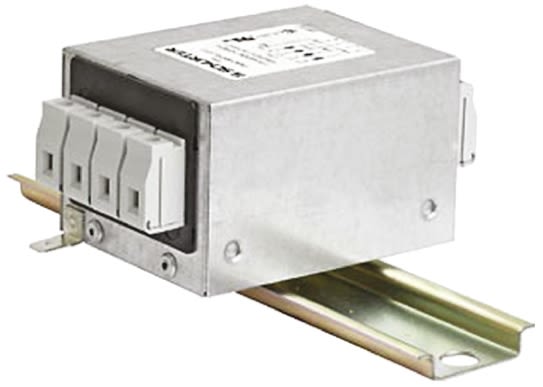Schurter FMAC RAIL Entstörfilter, 480 V ac, 10A, DIN-Schiene 0.02W, Schraub, 3-phasig >0,5 mA / 50 → 60Hz