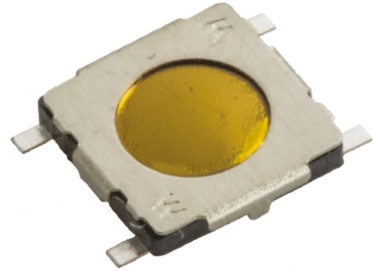 Tactile Switch, Single Pole Single Throw (SPST) 20 mA Surface Mount
