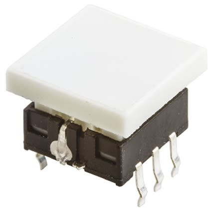 Clear Tactile Switch, Single Pole Single Throw (SPST) 50 mA @ 12 V dc 4.15mm Through Hole