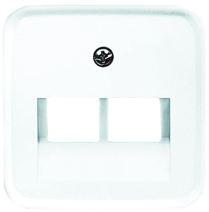 Busch Jaeger - ABB White 2 Light Switch Cover