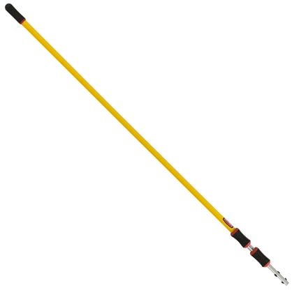 Rubbermaid Commercial Products Yellow Aluminium Telescopic Mop Handle, 1.83 → 5.5m, for use with Mop