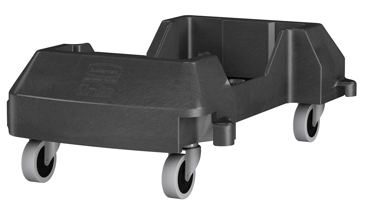Rubbermaid Commercial Products PE Waste Bin Dolly, 90.71kg Load, 381mm W x 595mm L x 275mm H