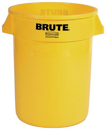 Rubbermaid Commercial Products Brute 121L Yellow PE Waste Bin