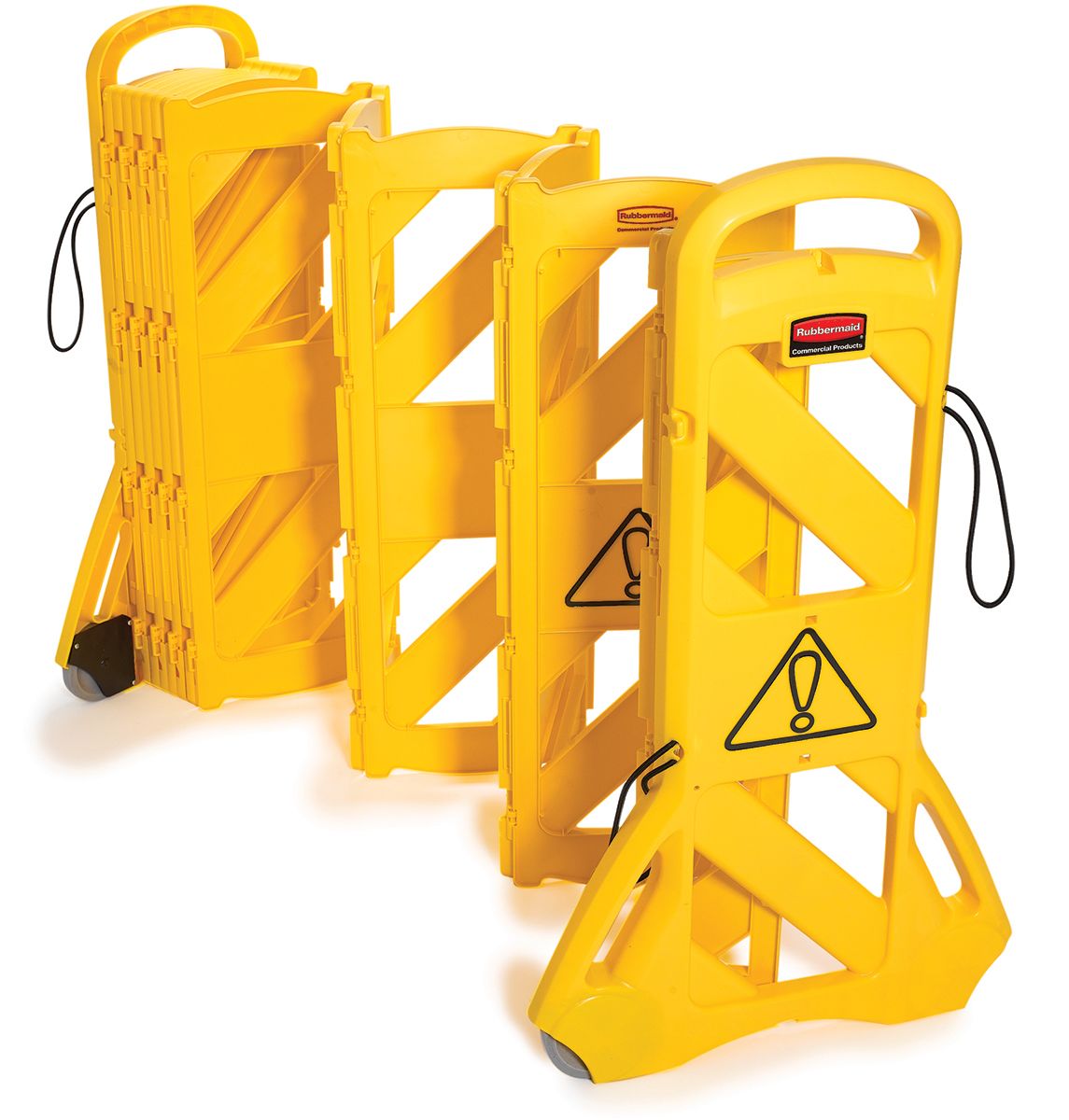 Rubbermaid Commercial Products Yellow PE Folding Barrier