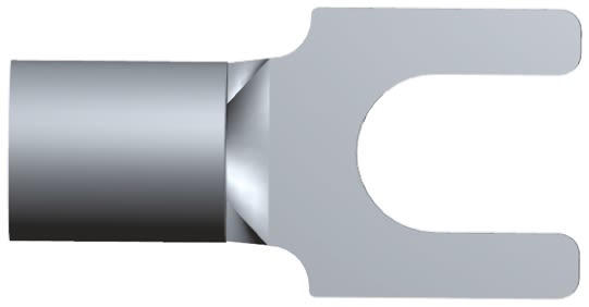 TE Connectivity, Solistrand Uninsulated Crimp Spade Connector, 1mm² to 2.6mm², 16AWG to 14AWG, M4 (#8) Stud Size