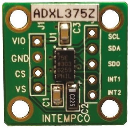 Placa de evaluación Sensor de acelerómetro Analog Devices - EVAL-ADXL375Z