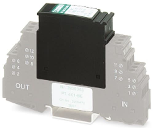 Phoenix Contact, PT 4X1- 5DC-ST Surge Protector 5 V dc Maximum Voltage Rating 20kA Maximum Surge Current Protective Plug