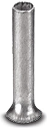 Phoenix Contact, A6 -10 Crimp Bootlace Ferrule, 9mm Pin Length, 3.5mm Pin Diameter, 6mm² Wire Size