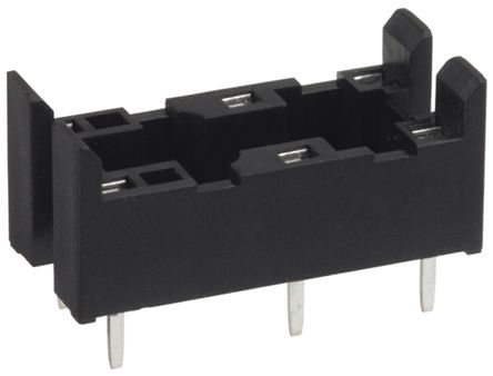 Omron Relay Socket for use with G6B-2014P-US Relay, G6B-2114P-US Relay, G6B-2214P-US Relay 6 Pin, PCB Mount, 3 →