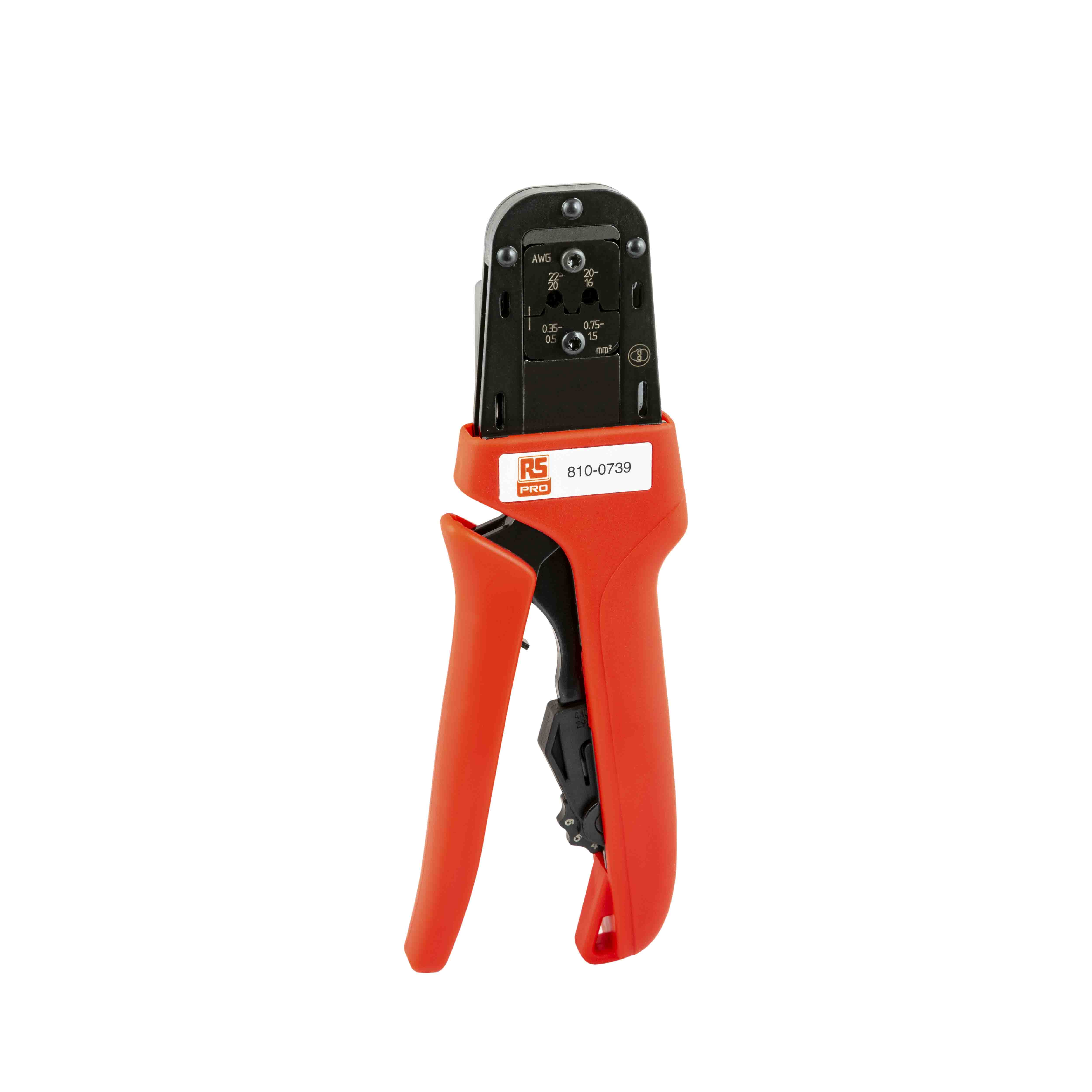 RS PRO Ratcheting Hand Crimping Tool for Uninsulated (Super Seal)