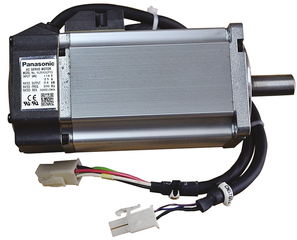 MUMA022P1T Panasonic 200 V 200 W Servo Motor, 5000 rpm, 1.91 Nm Max