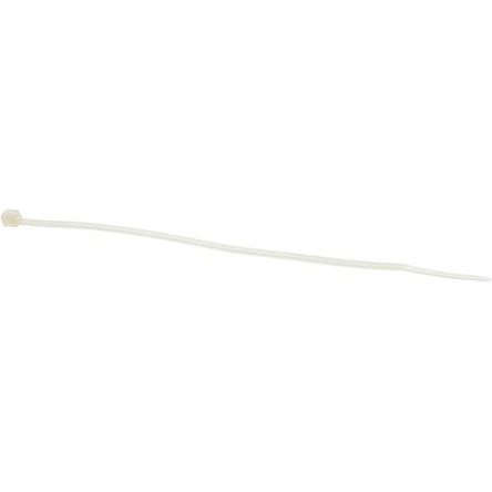 RS PRO Cable Tie, 385mm x 4.8 mm, Natural Nylon, Pk-100
