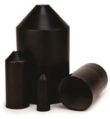 Capuchón termoretráctil 3M, forrado con adhesivo, de Poliolefina Negro, 20.1mm, Ø contraídos 6.6mm, 7.6mm