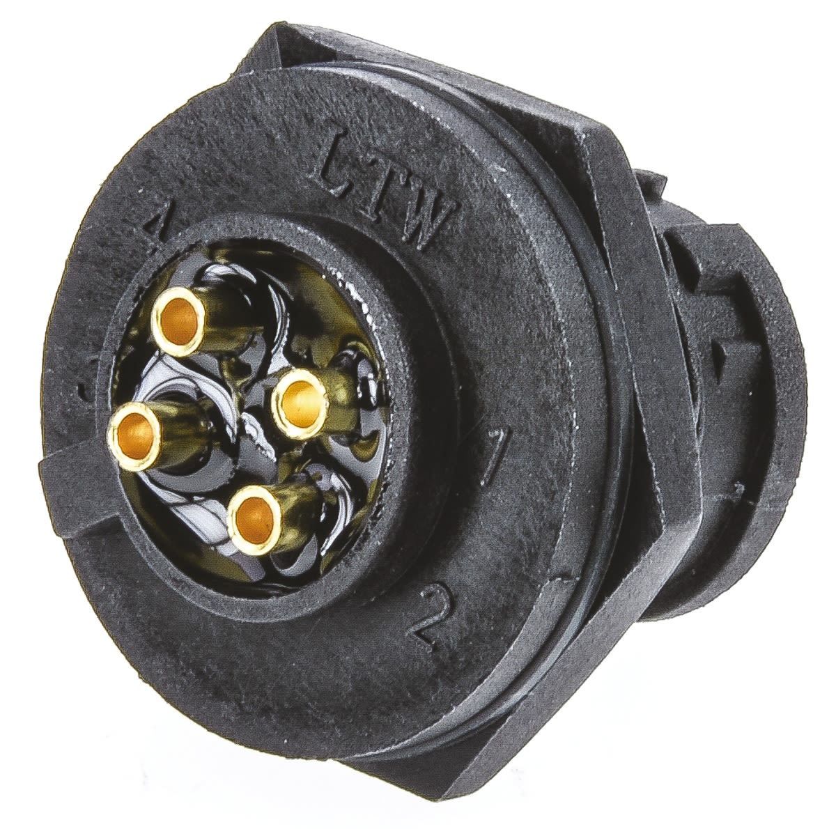 BD04PMMSLC7001 Amphenol Industrial BD Panel Mount Connector, 4