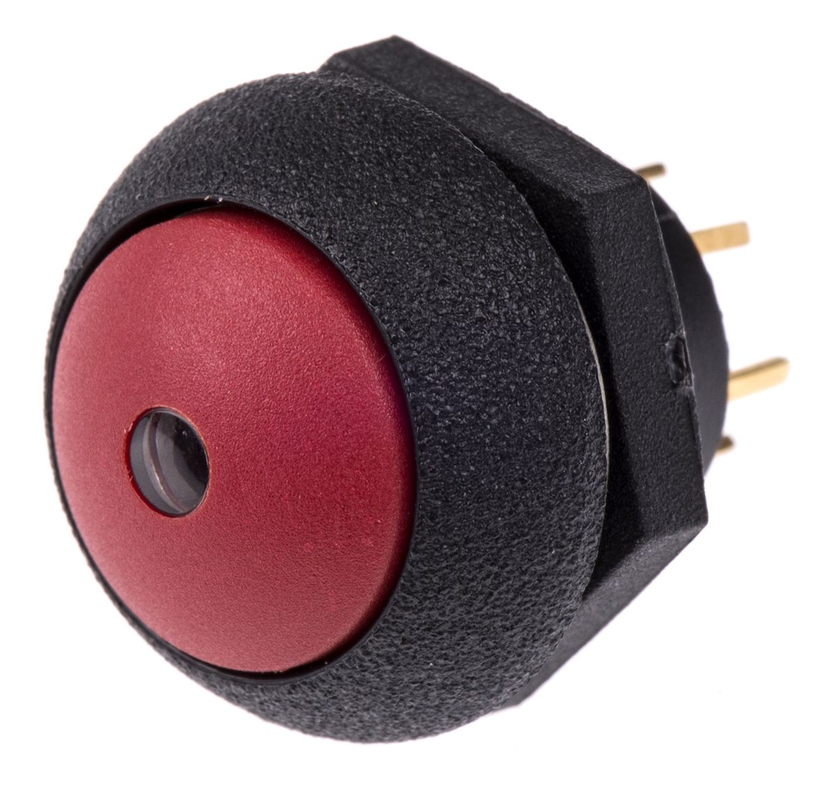 Otto Illuminated Momentary Push Button Switch, Panel Mount, SPDT, Red LED, 28V dc, IP68S