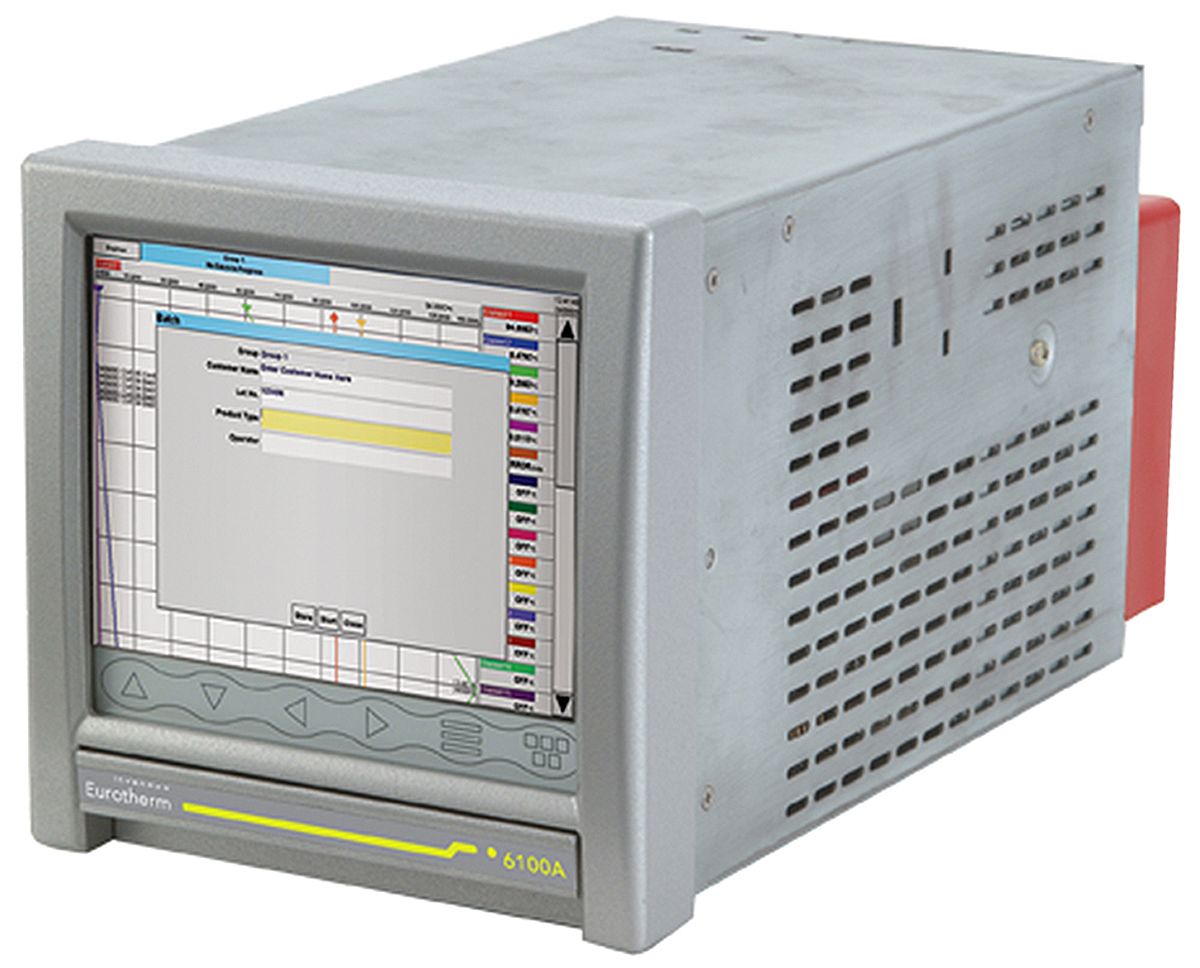 Eurotherm 6100A, 18 Input Channels, Paperless Chart Recorder Measures Current, Millivolt, Resistance, Voltage