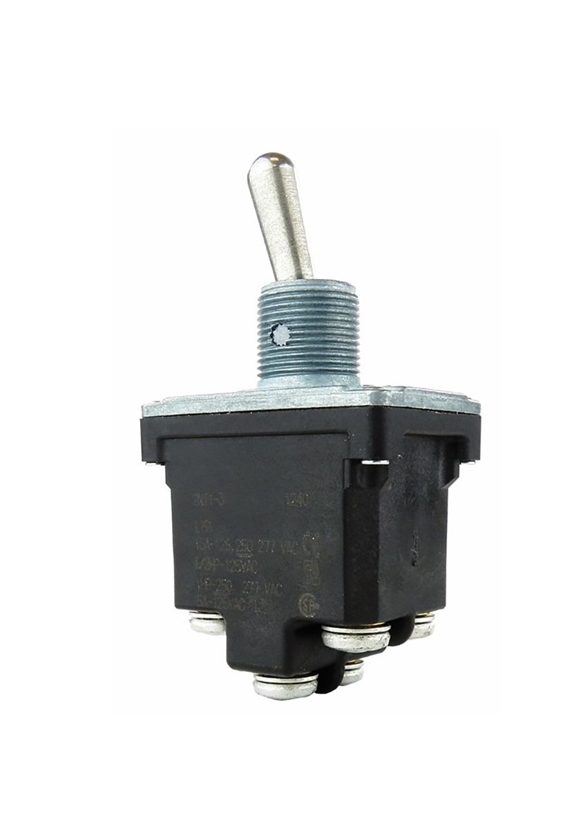 2NT17 Honeywell Toggle Switch, Panel Mount, (On)Off(On), DPDT