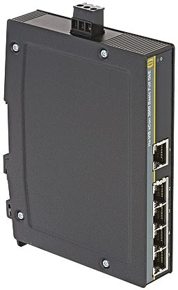 Ethernetový přepínač 5 RJ45 portů montáž na lištu DIN 10/100/1000Mbit/s Harting