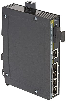 HARTING DIN Rail Mount Ethernet Switch, 5 RJ45 Ports, 10/100/1000Mbit/s Transmission, 48V dc