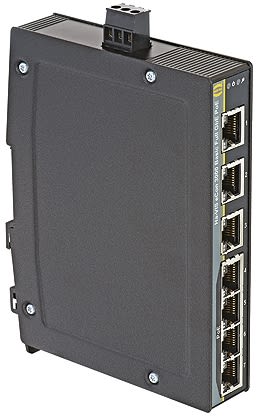 Ethernetový přepínač 7 RJ45 portů montáž na lištu DIN 10/100/1000Mbit/s HARTING