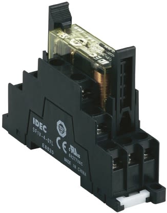 Idec Relay Socket for use with RF1V Force Guided Relay 10 Pin, DIN Rail, 250V ac/dc