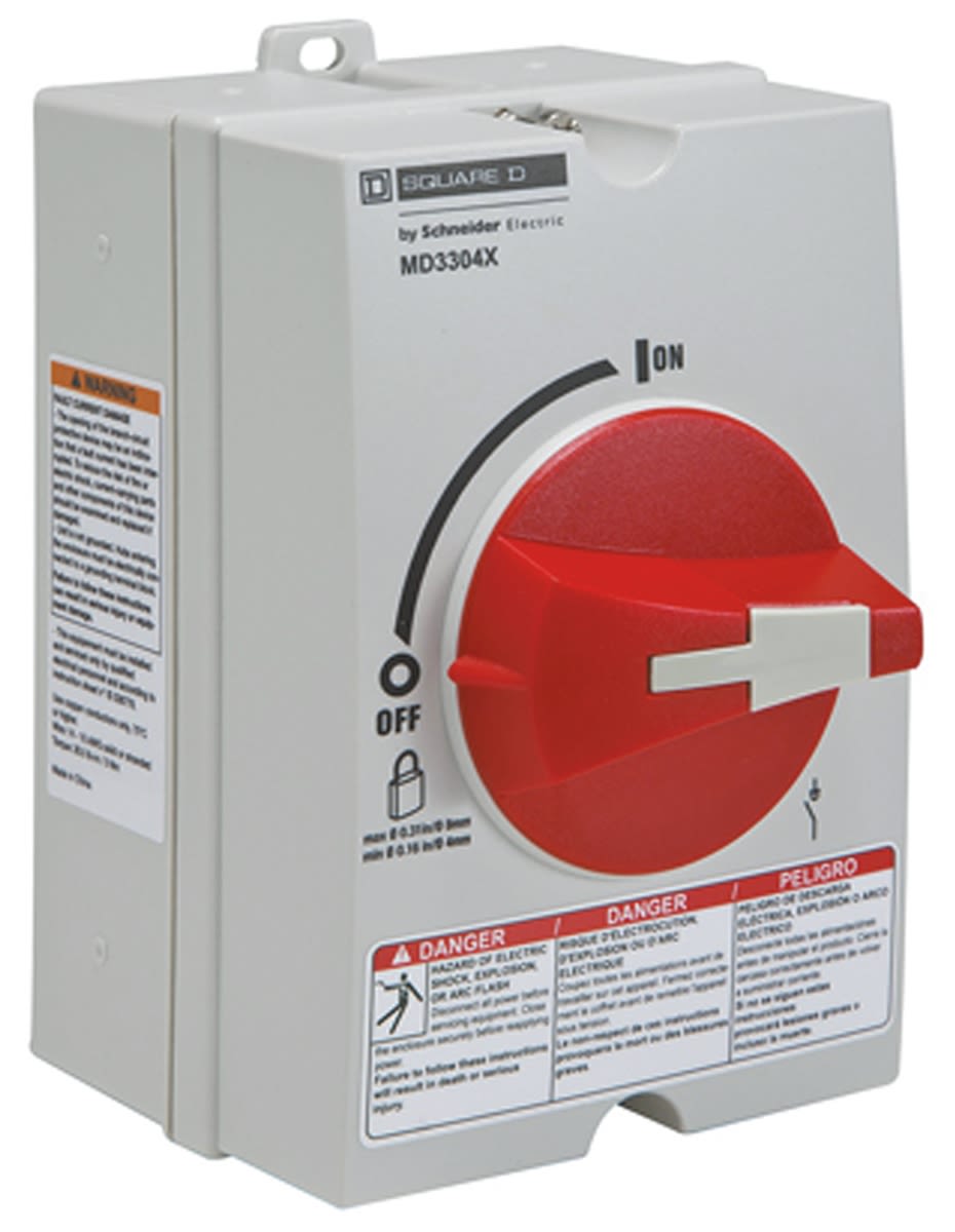 MD3304X Schneider Electric 1P Pole Panel Mount Isolator Switch 30A