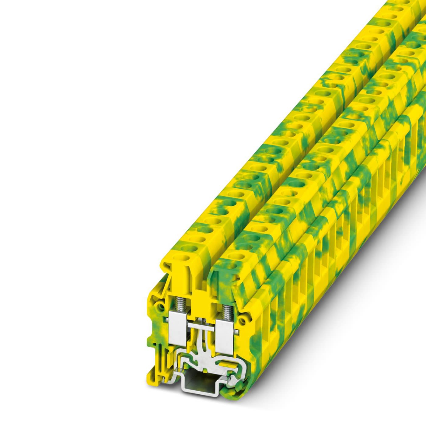 3248037 Phoenix Contact Green/Yellow MUT 4PE Earth Terminal Block