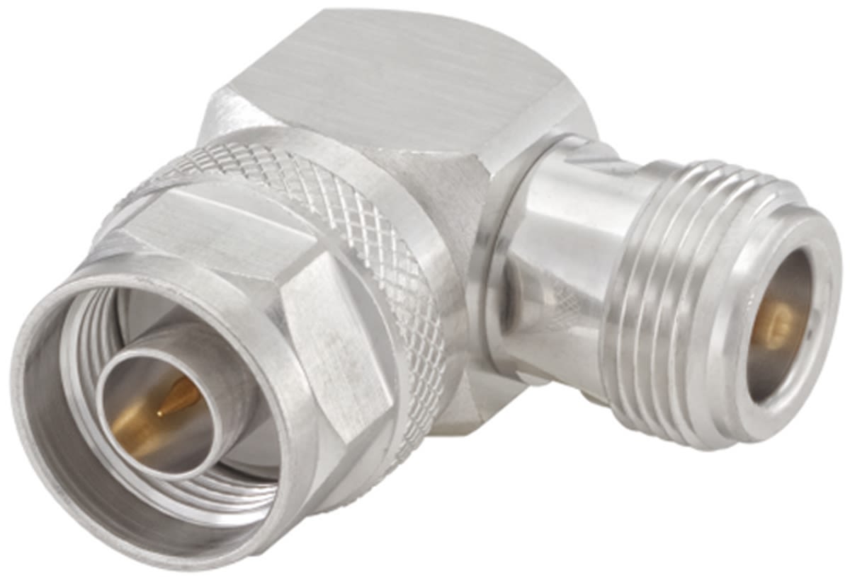 Right Angle 50Ω Adapter N Plug to N Socket 11GHz