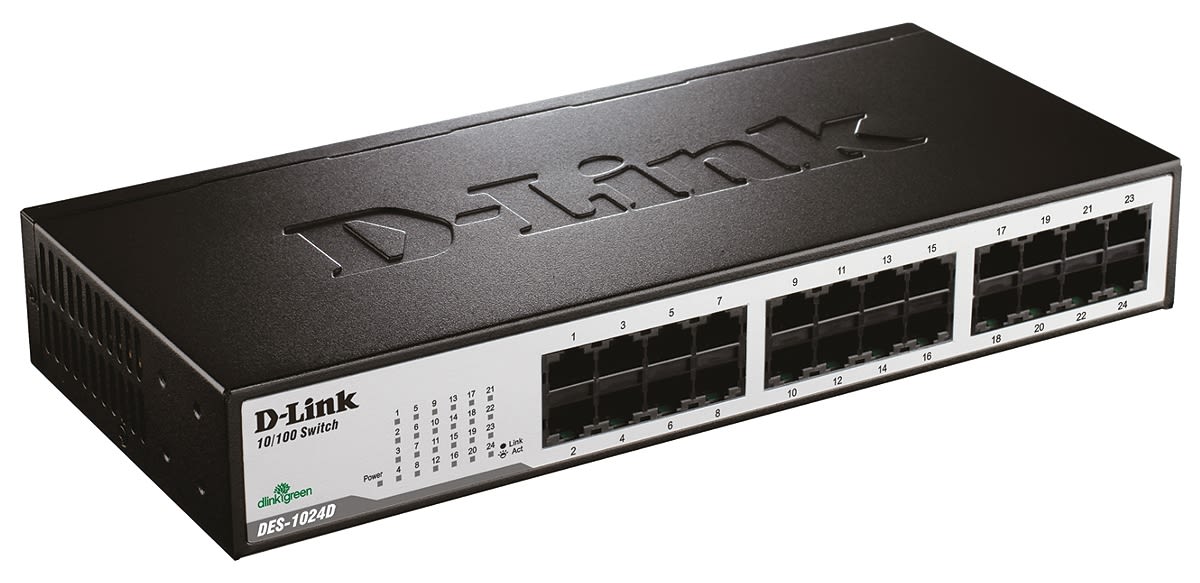 D-Link DES-1024D, Unmanaged 24 Port Ethernet Switch