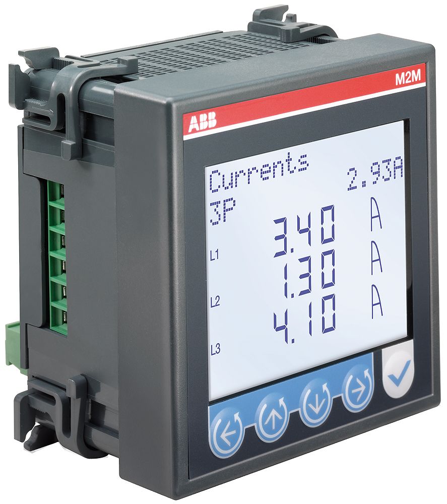 2CSG299923R4052 ABB M2M 1, 3 Phase LCD Energy Meter with Pulse Output RS