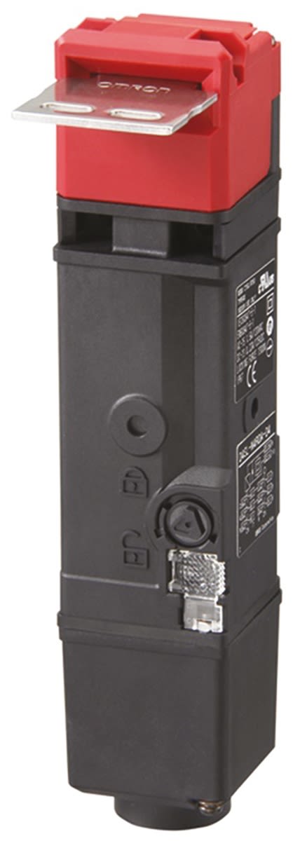 Omron D4SL-N Magnet-Verriegelungsschalter, Entriegelt bei Spannung, 24V dc, 3NC