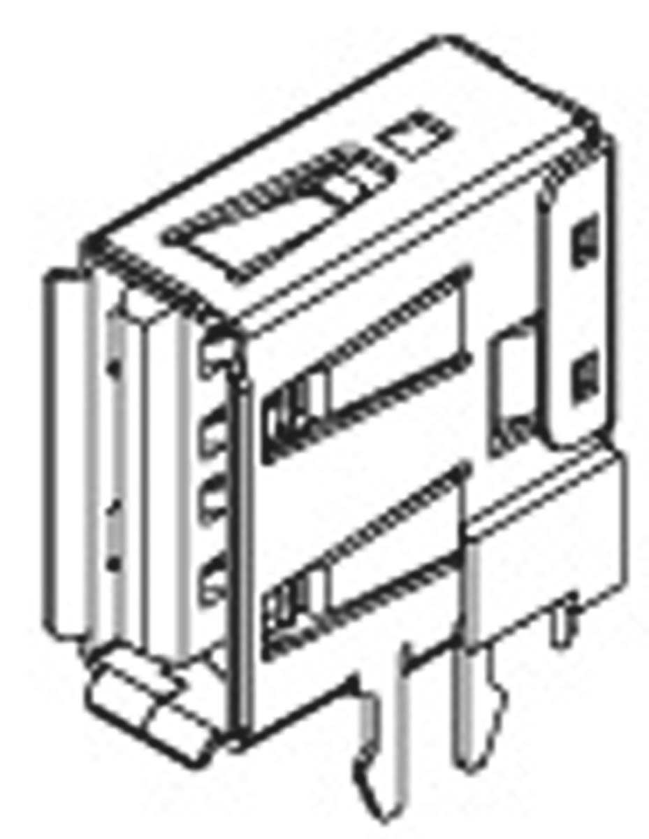 Conector USB Molex 67329-8020, Hembra, , 1 puerto puertos, Ángulo de 90° , Orificio Pasante, 1.0A 8020