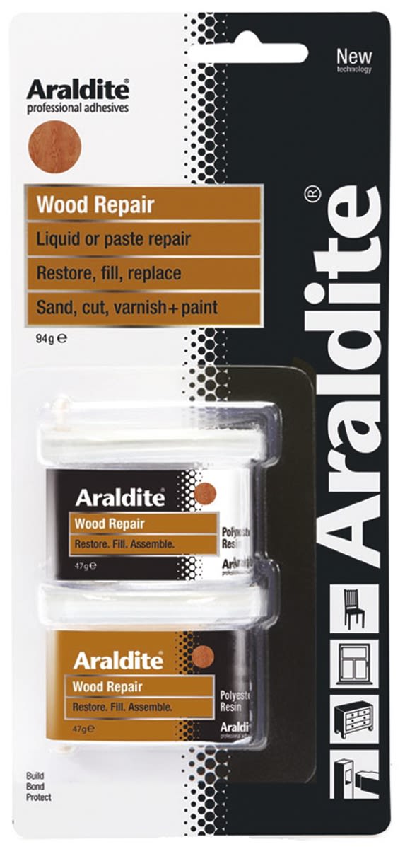 Araldite Brown 94 g Epoxy Adhesive Tub for Wood