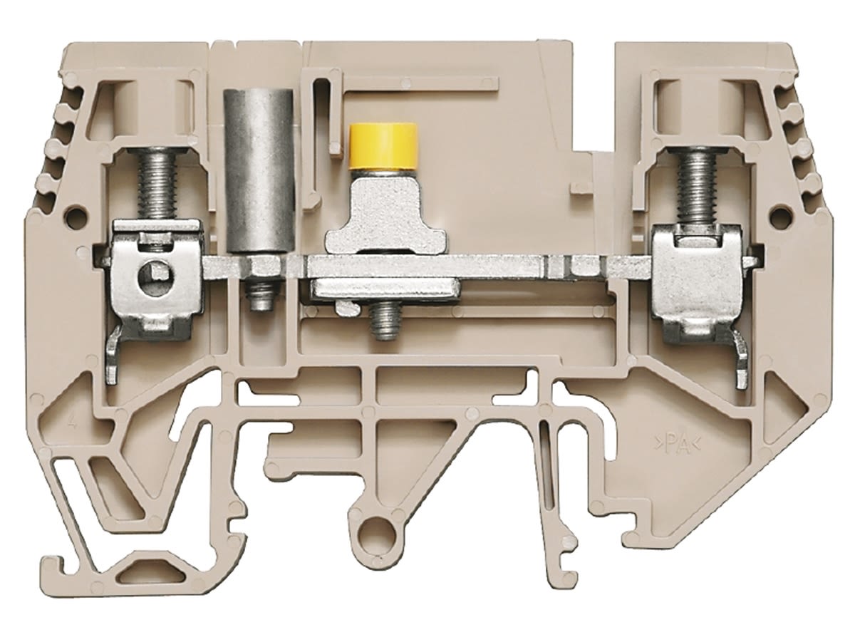 1934800000 Weidmuller Brown W Disconnect Terminal Block, Single level