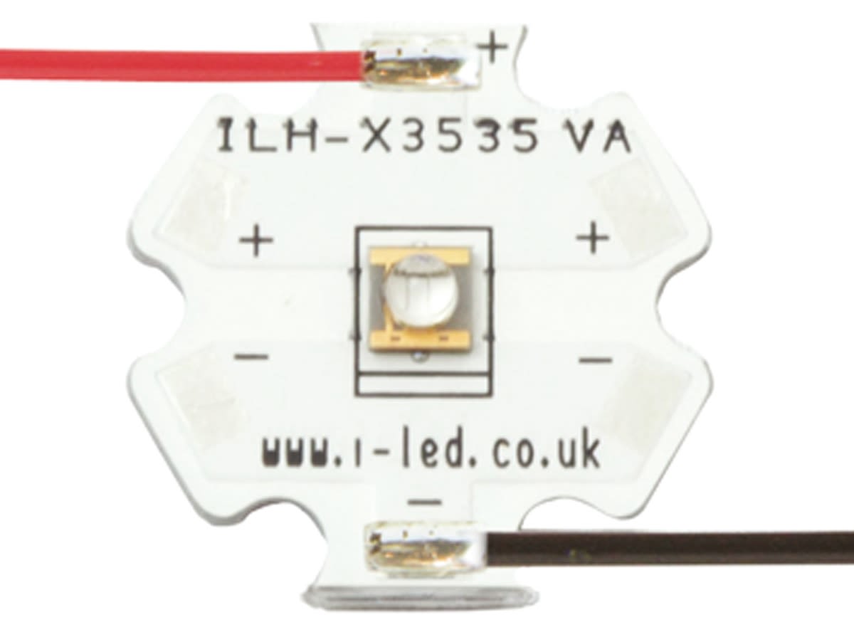 Intelligent LED SMD UV-LED 410nm / 400mW, Dom 55° 4 Pin